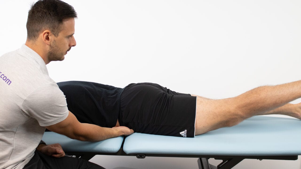 Test de l'articulation sacro-iliaque en position couchée de Shimpi