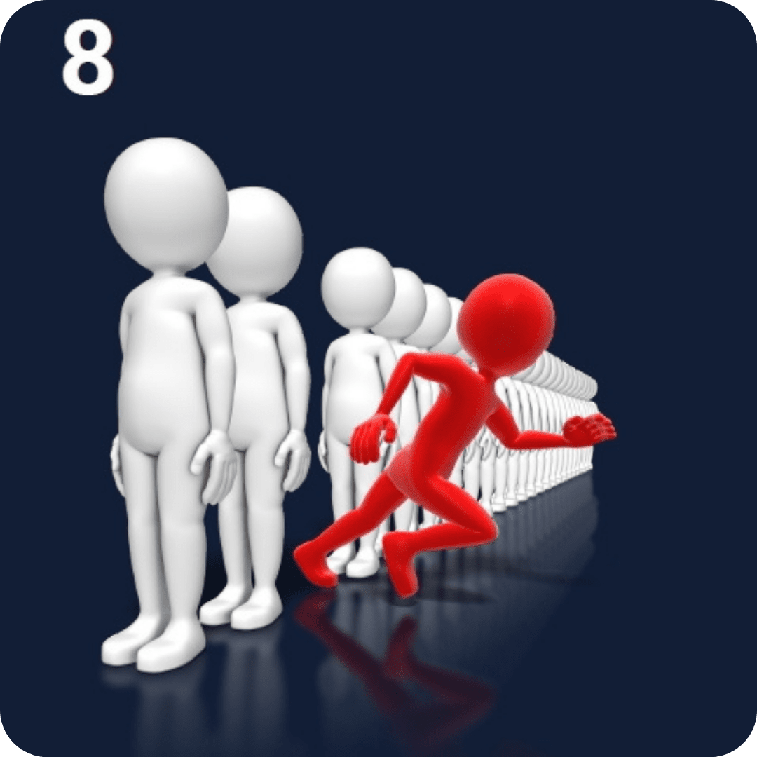 8 – Not targeted 8 not targeted