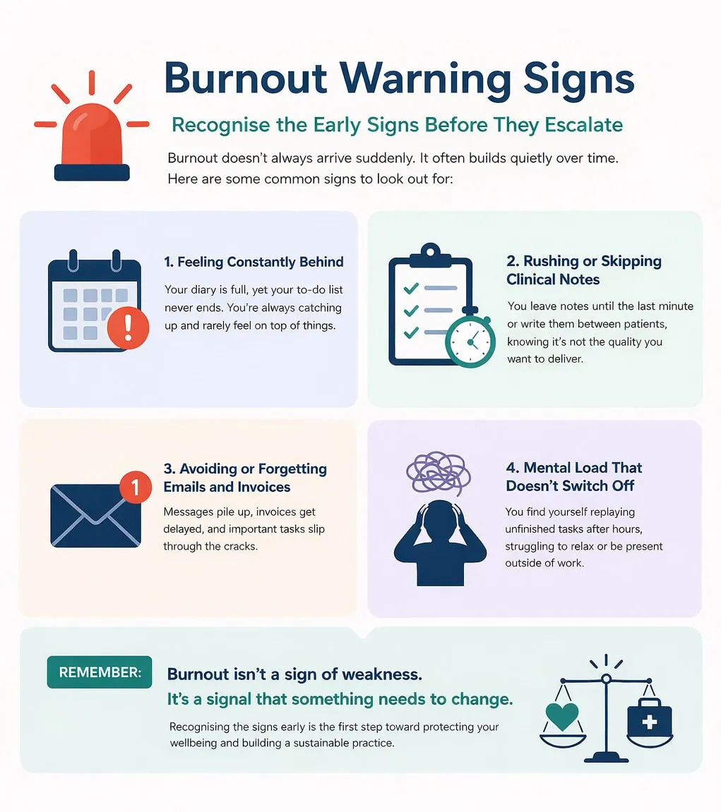 Burnout-Symptome Schreibarbeit Blog